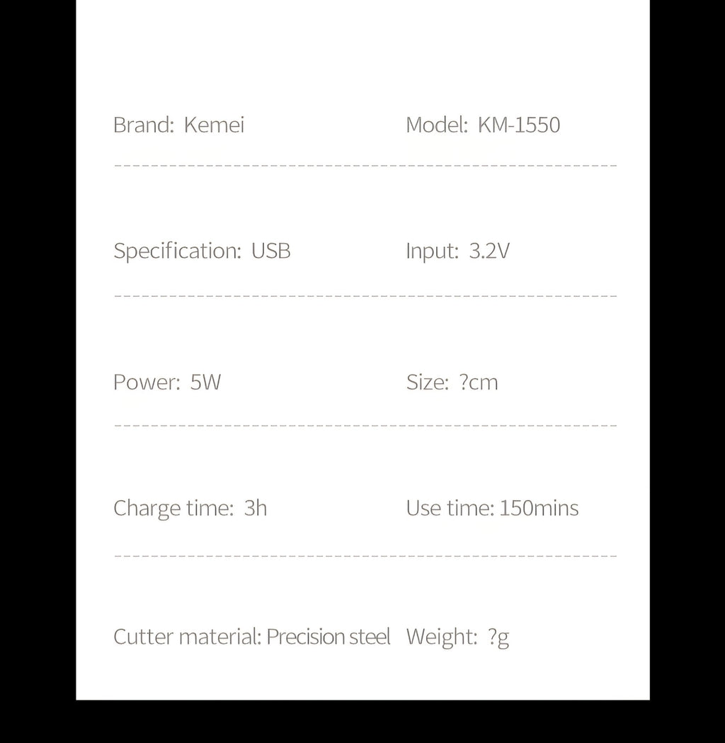 ماكينه حلاقه كيمي KM - 1550 - Kemi Home Gold kemi home_gold استشار مكوى ماكينة_حلاقة