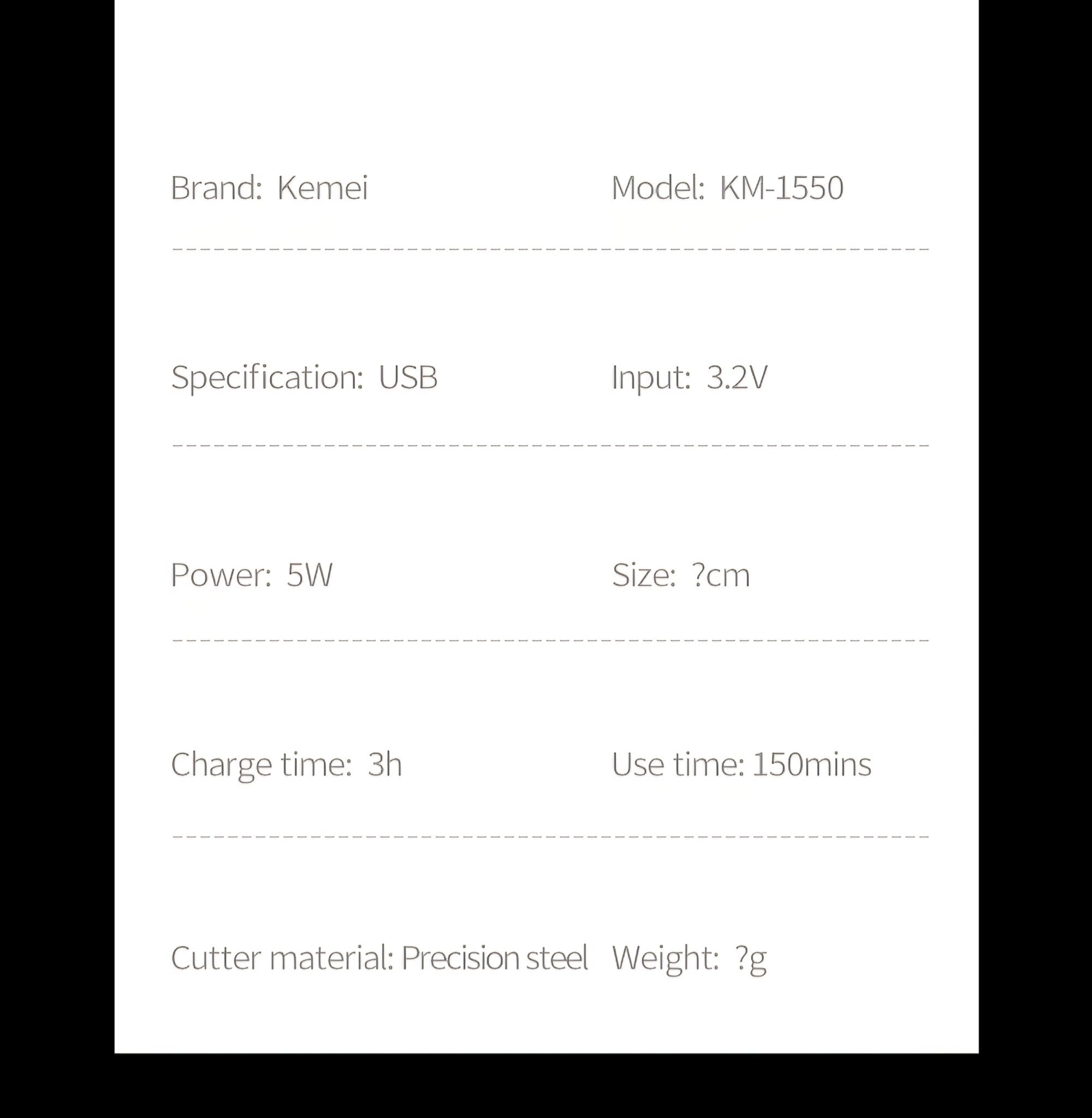 ماكينه حلاقه كيمي KM - 1550 - Kemi Home Gold kemi home_gold استشار مكوى ماكينة_حلاقة