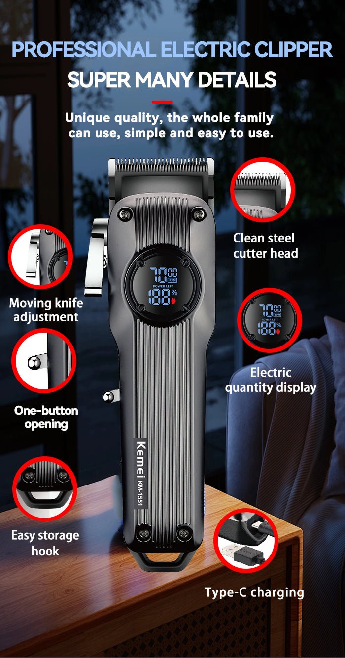 ماكينه حلاقه كيمي KM - 1551 - Kemi Home Gold kemi home_gold استشار مكوى ماكينة_حلاقة