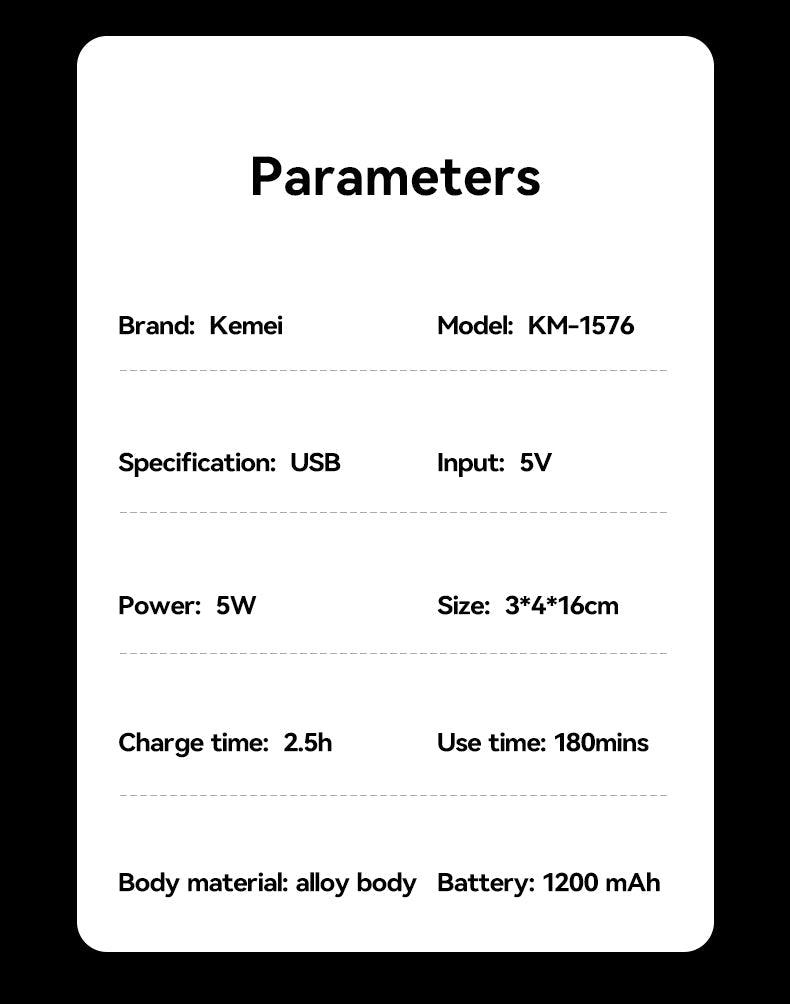 ماكينه حلاقه كيمي KM - 1576 - Kemi Home Gold kemi home_gold استشار مكوى ماكينة_حلاقة