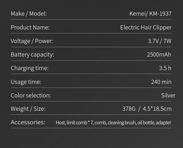 ماكينه حلاقه كيمي KM - 1937 - Kemi Home Gold kemi home_gold استشار مكوى ماكينة_حلاقة