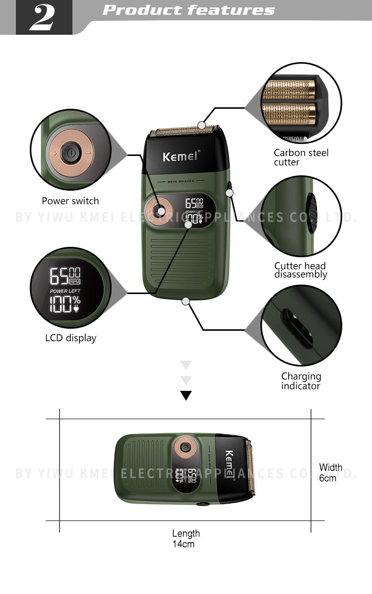 ماكينه حلاقه كيمي KM - 2026 - Kemi Home Gold kemi home_gold استشار مكوى ماكينة_حلاقة