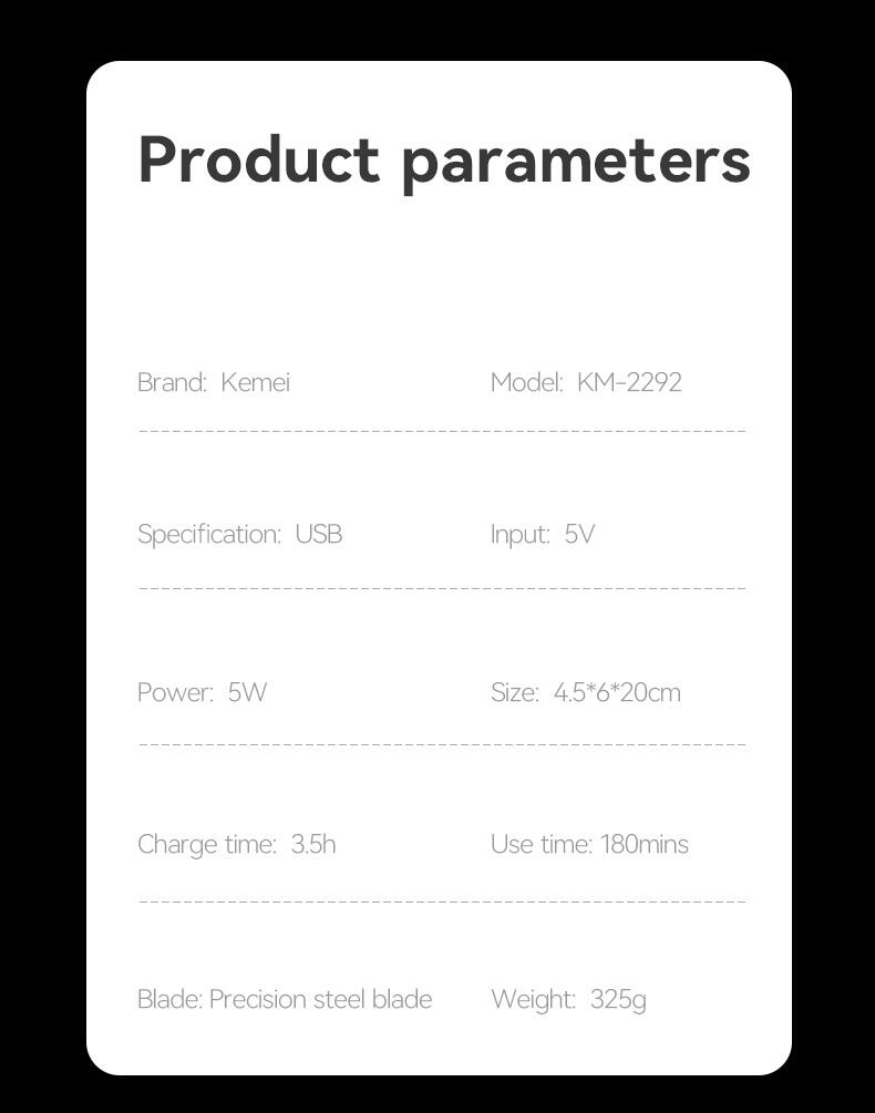 ماكينه حلاقه كيمي KM - 2292 - Kemi Home Gold kemi home_gold استشار مكوى ماكينة_حلاقة