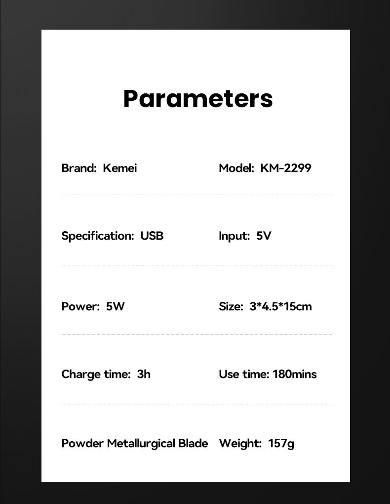 ماكينه حلاقه كيمي KM - 2299 - Kemi Home Gold kemi home_gold استشار مكوى ماكينة_حلاقة