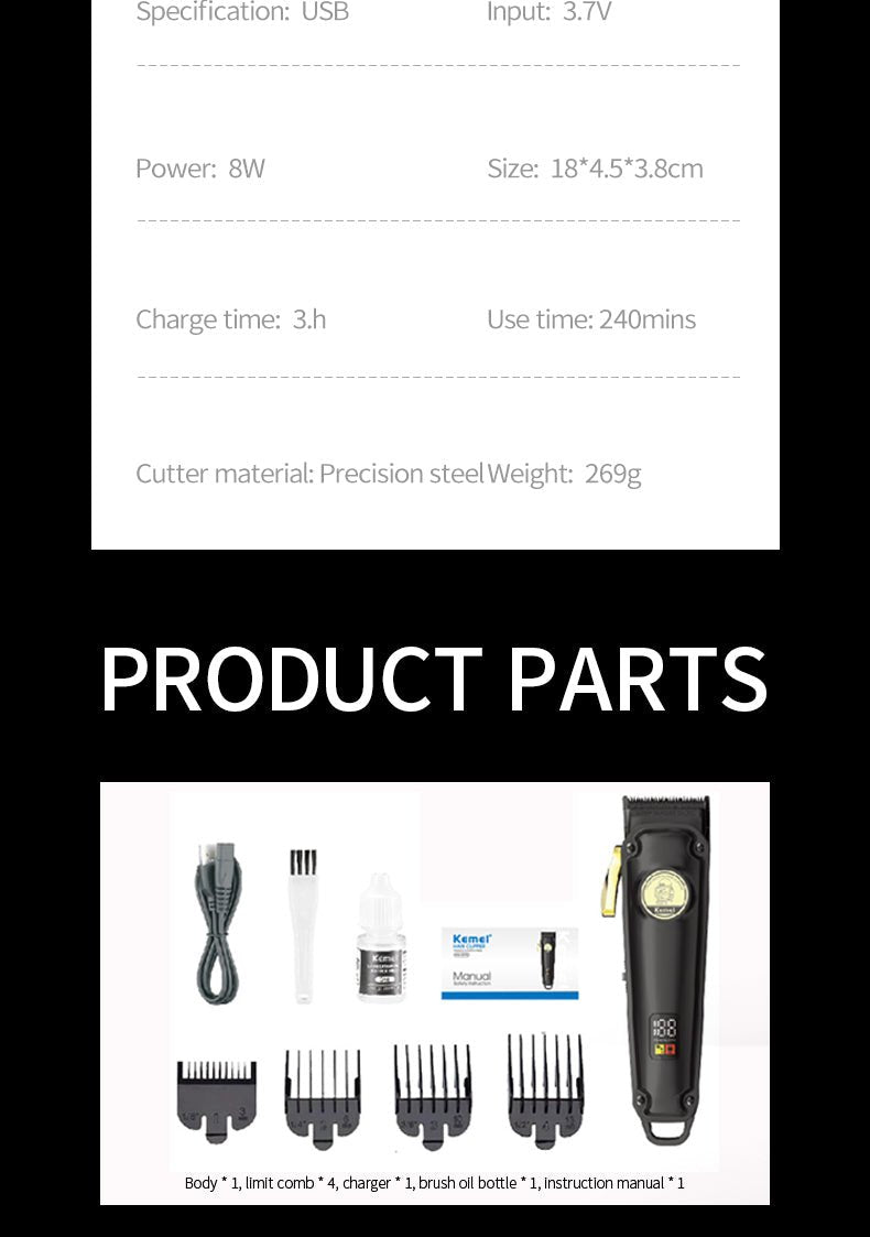 ماكينه حلاقه كيمي KM - 2372 - Kemi Home Gold kemi home_gold استشار مكوى ماكينة_حلاقة