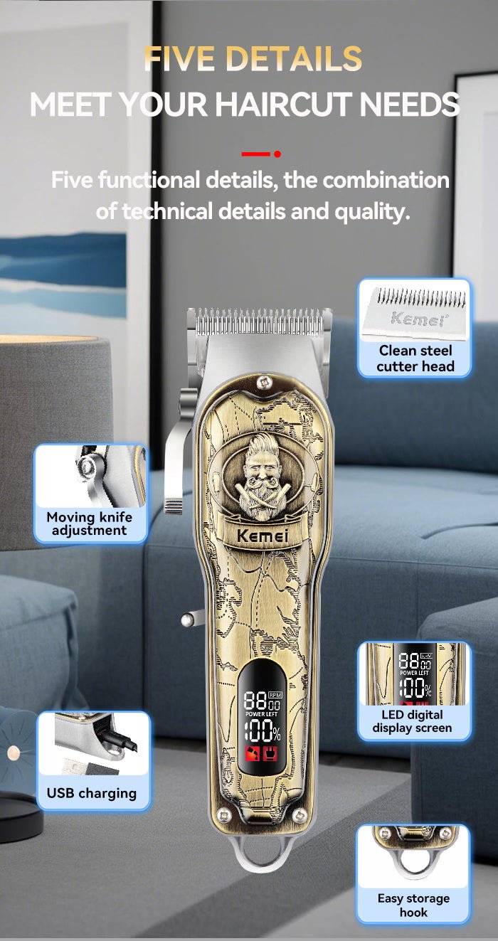 ماكينه حلاقه كيمي KM - 2380 - Kemi Home Gold kemi home_gold استشار مكوى ماكينة_حلاقة