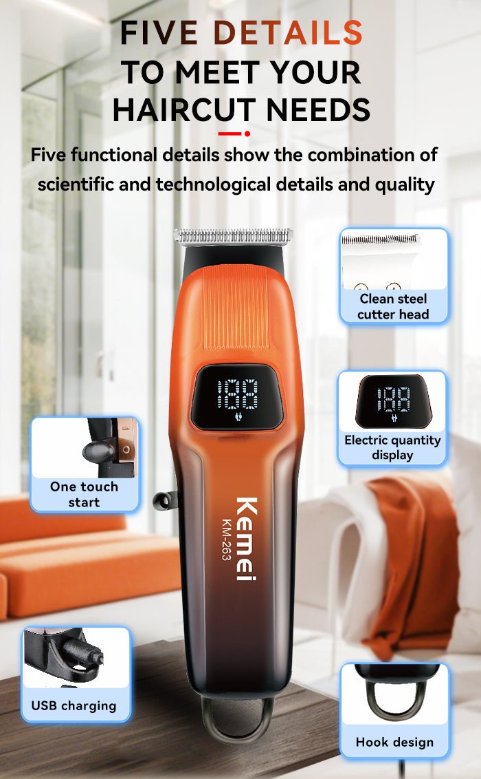 ماكينه حلاقه كيمي KM - 263 - Kemi Home Gold kemi home_gold استشار مكوى ماكينة_حلاقة